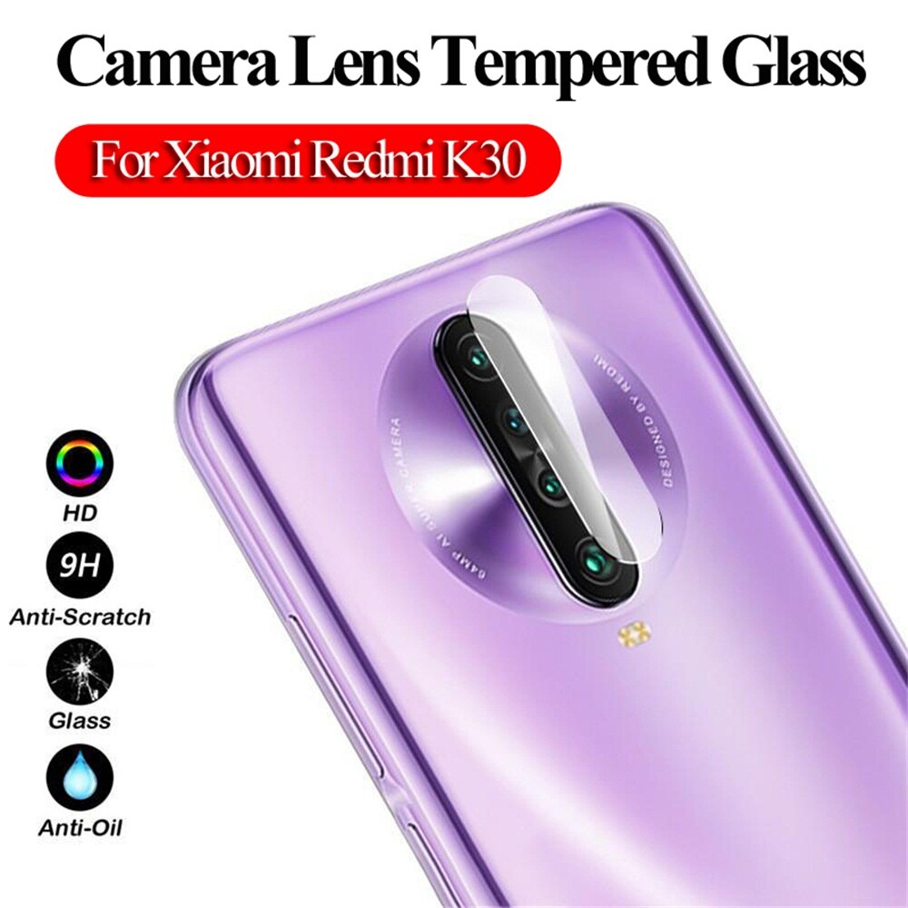 Protector de lente de cámara trasera 9H cubierta completa de vidrio templado HD fotografía lámina protectora para móvil accesorios para Xiaomi Redmi K30