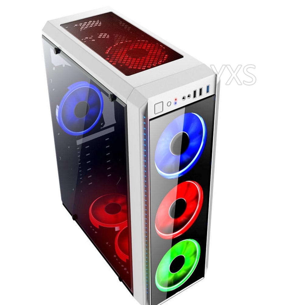 120mm PC computer case fan radiator cooler 16dB ultra-quiet blue with anti-vibration rubber, 15 LED heat dissipation 12CM fan