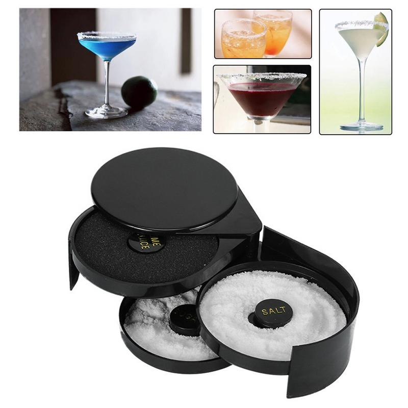Salt rimer glas rimer med 3 rum og svamp sukker og salt bar rimer fantastisk til cocktails bar forsyninger