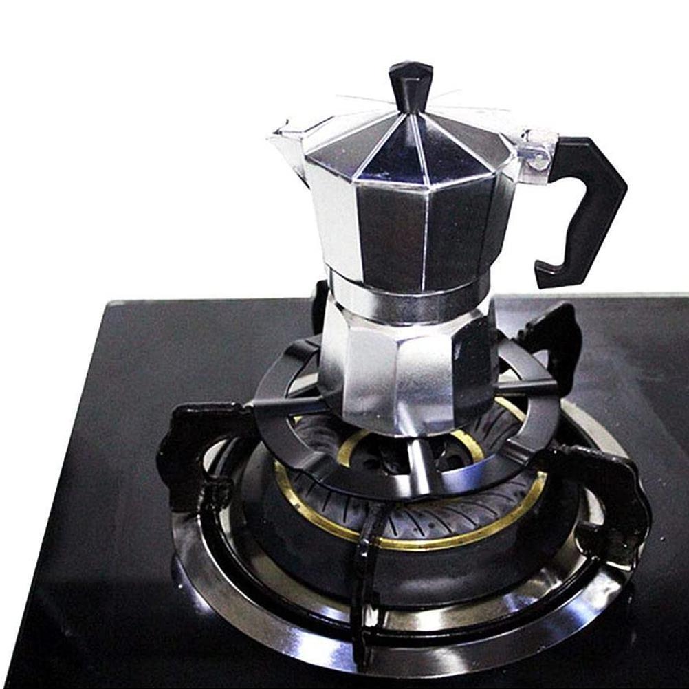 Soporte para estufa Moka, soporte para cafetera de acero, soporte para rango de Gas, quemador de anillo, rejilla, estante para placa de Gas, accesorios de cocina