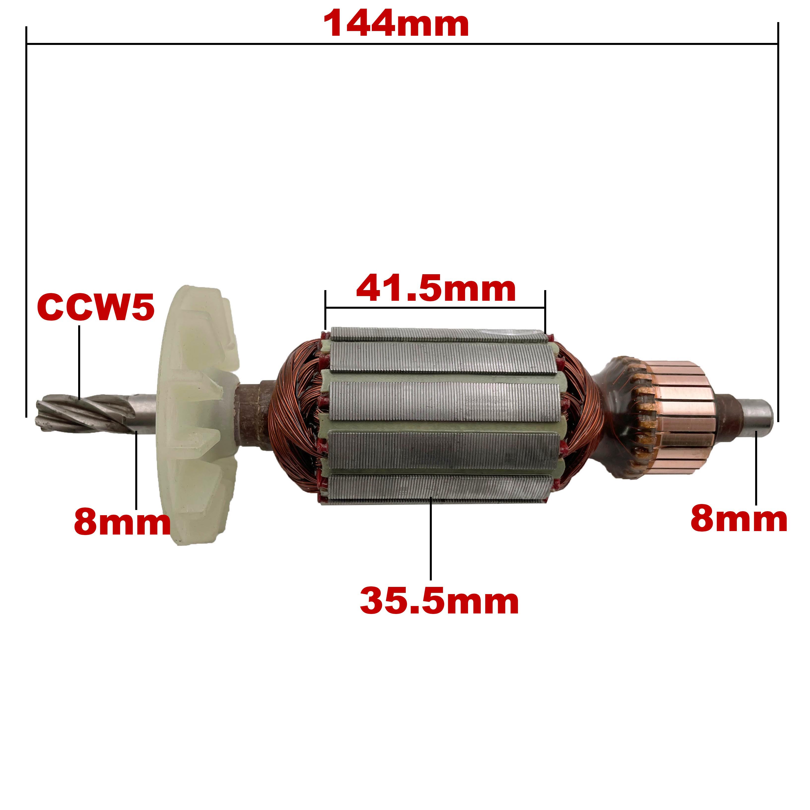 AC220V-240V Induit remplacement pour HITACHI Marteau Perforateur DH22VB DH24PB