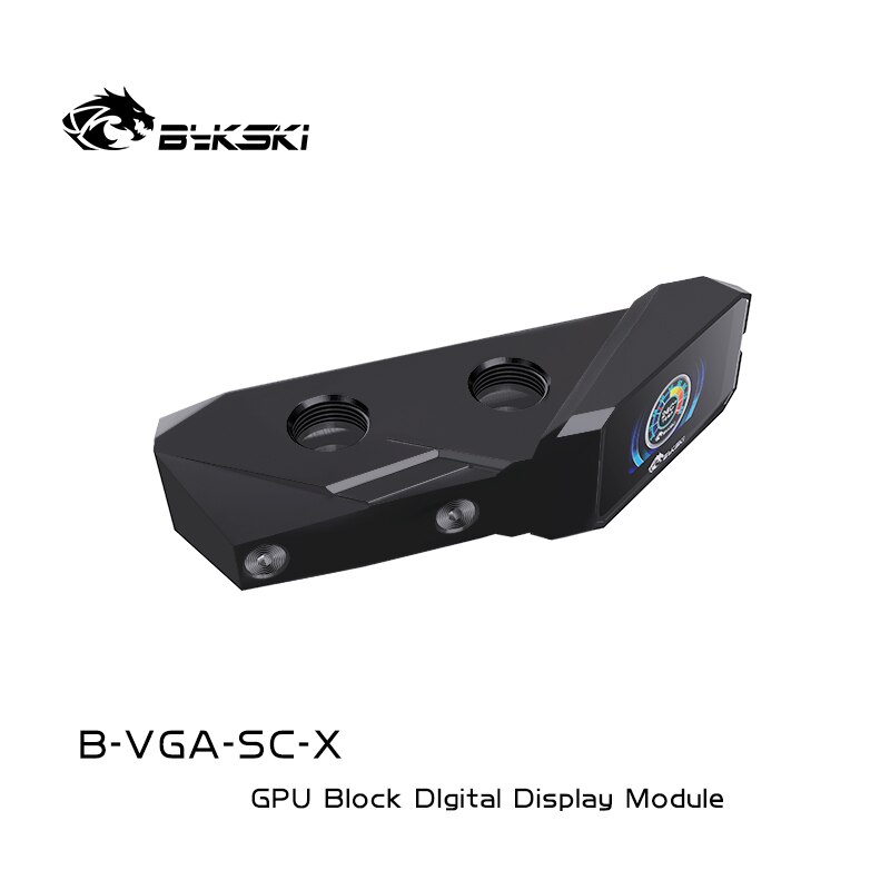 Bykski with digital gpu terminal block for computer gpu cooling water block transparent base kit for computer gpu: Black