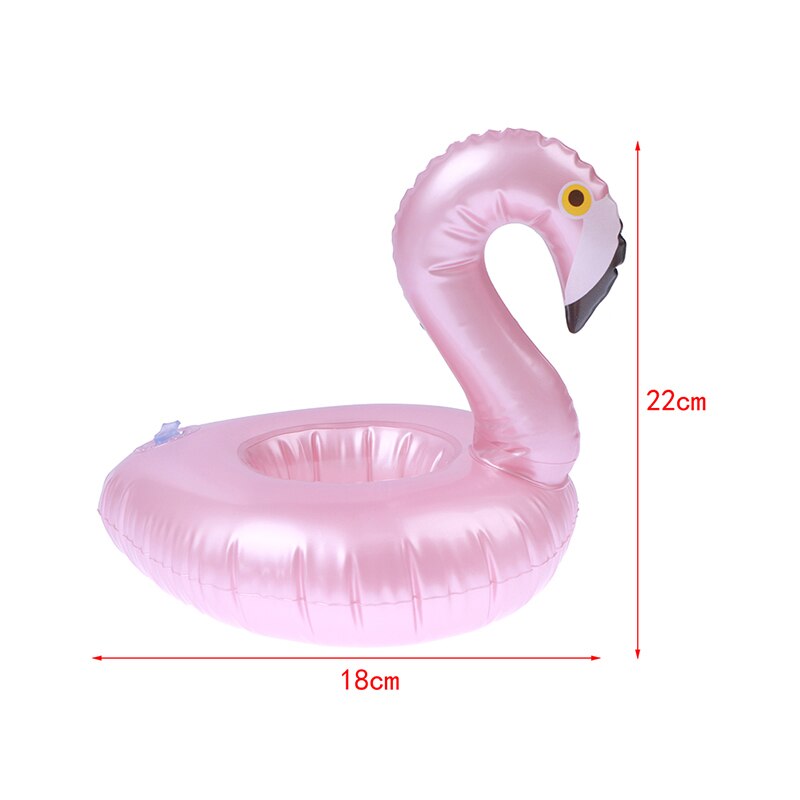Mini Inflatable Flamingo Pool Float Toys Drink Float Cup Holder Party Toys: style 1