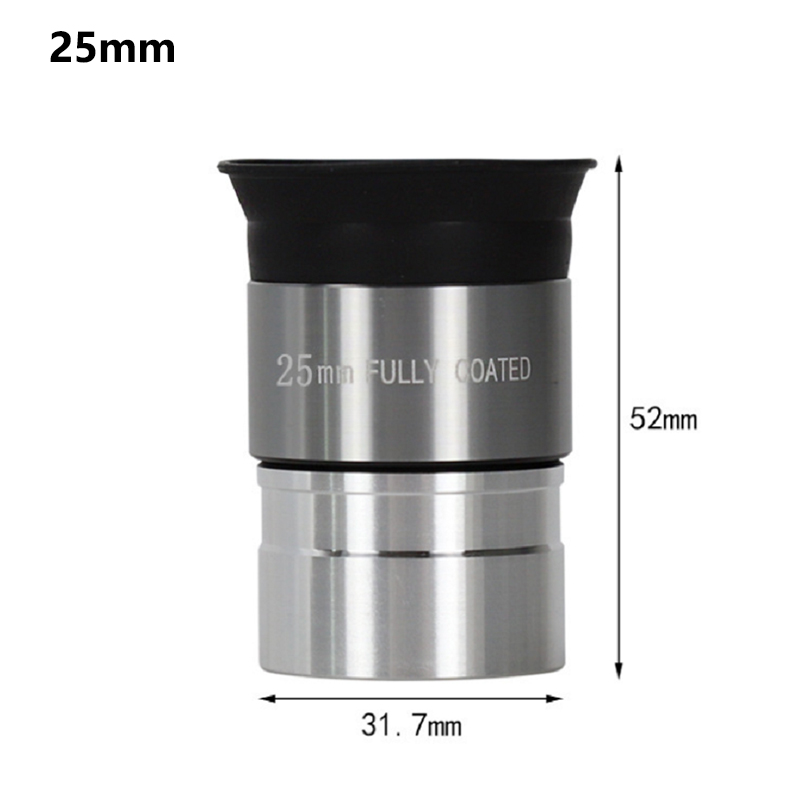 1,25 inch astronomische telescoopoculair Volledig gecoat optisch glas Monoculaire telescoopoculair 4 mm, 10 mm, 20 mm, 25 mm oculair