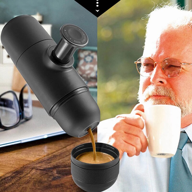 Manual Portable Hand Pressure Espresso Machine Coffee Cup Travel Mini Hand-Press Espresso Handheld Manually Coffee Maker Utensil