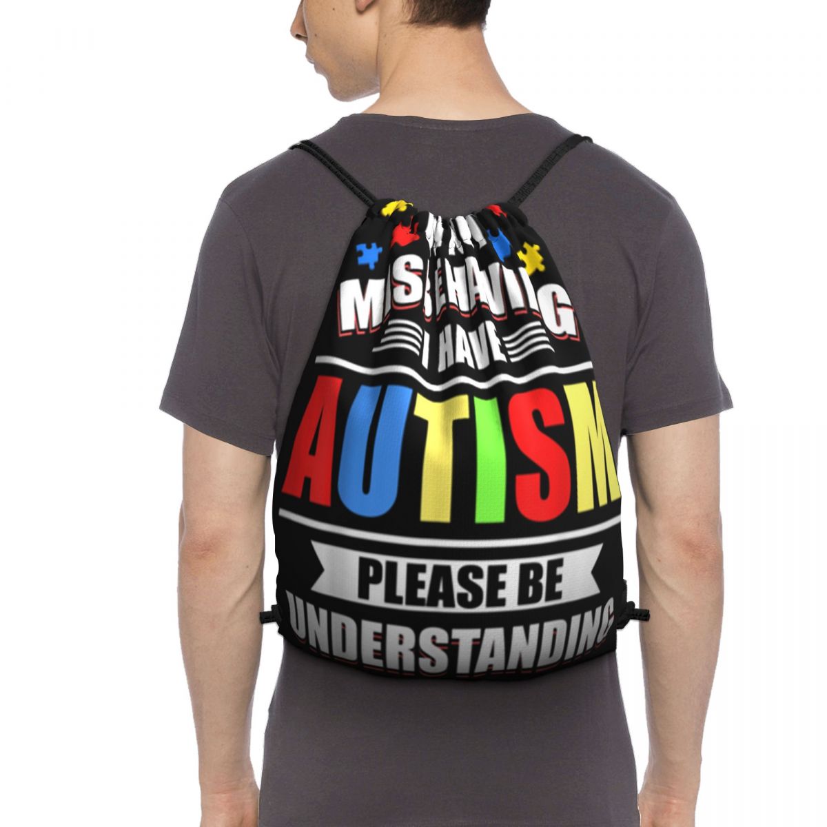 Autism Awareness Im Not Misbehaving I Have Autism Adults Cotton Autumn Dj Latest Bags Backpack Bag