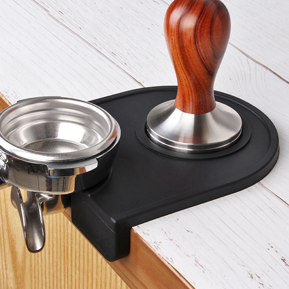 Barista kaffe anti-skrens matt espresso latte Kunst penn tukle tamping holder pute coffeeware tukler sikker kaffe slipe silikon matte