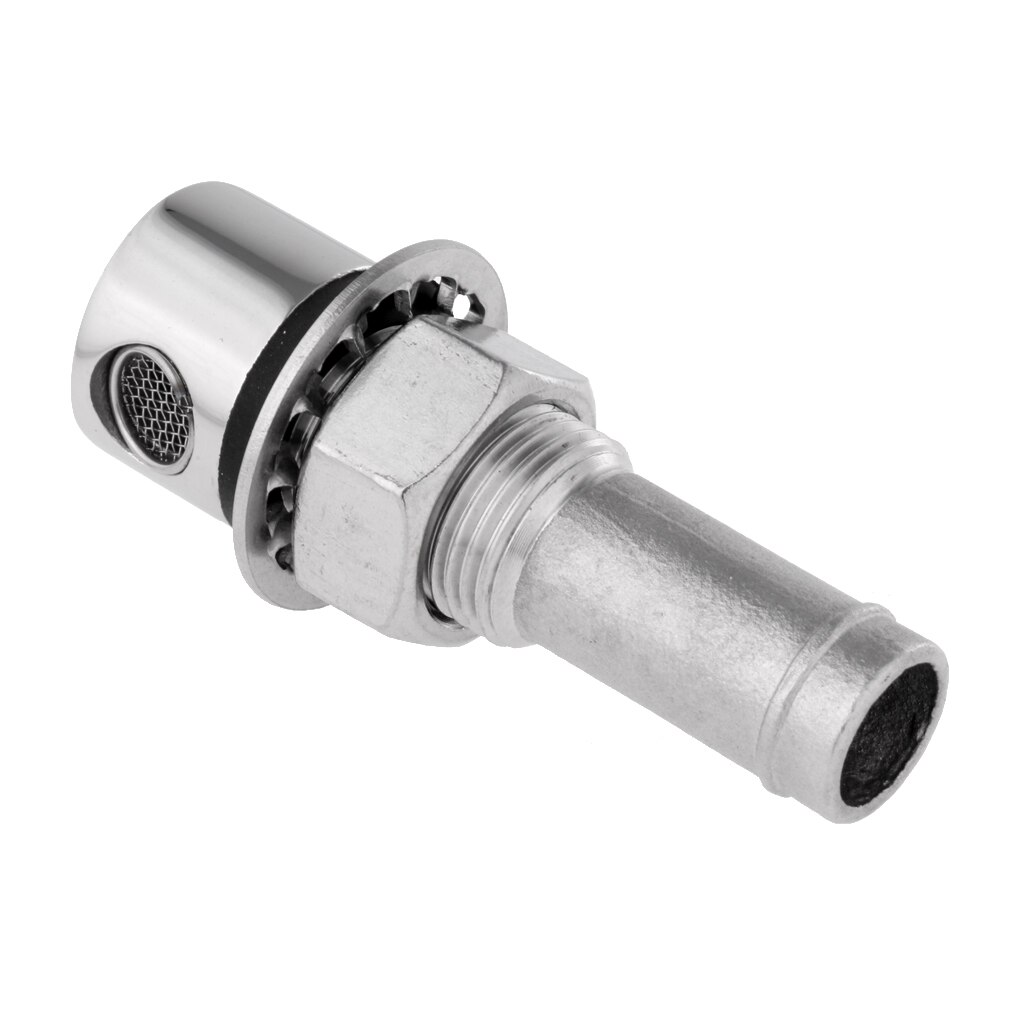 316 Stainless Steel Straight Fuel Breather Vent 3/5'' - Boat/ Car Gas Tank