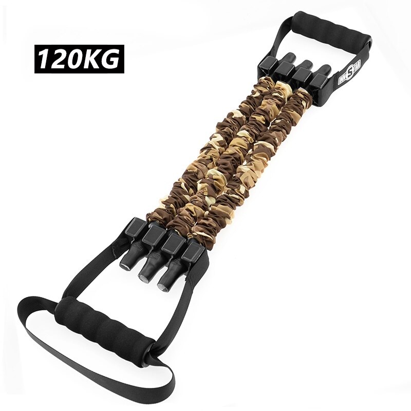 Latex Chest Developer Resistance Bands Rubber Pulling Rope Multifunction Fitness Strength Training Gym Exercise: 120 kg
