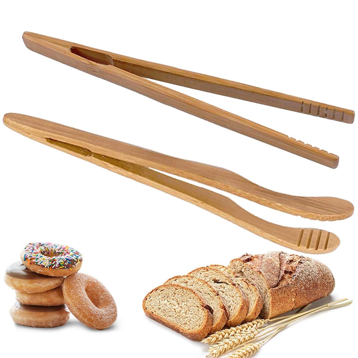 Brød frugt køkken bambus madlavning ost mad tang griber te pincet toast klip