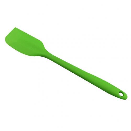 Multicolor Non Stick Butter Cooking Silicone Spatula Set Cookie Pastry Scraper Cake Baking Spatula Silicone Spatula Baking tools: green