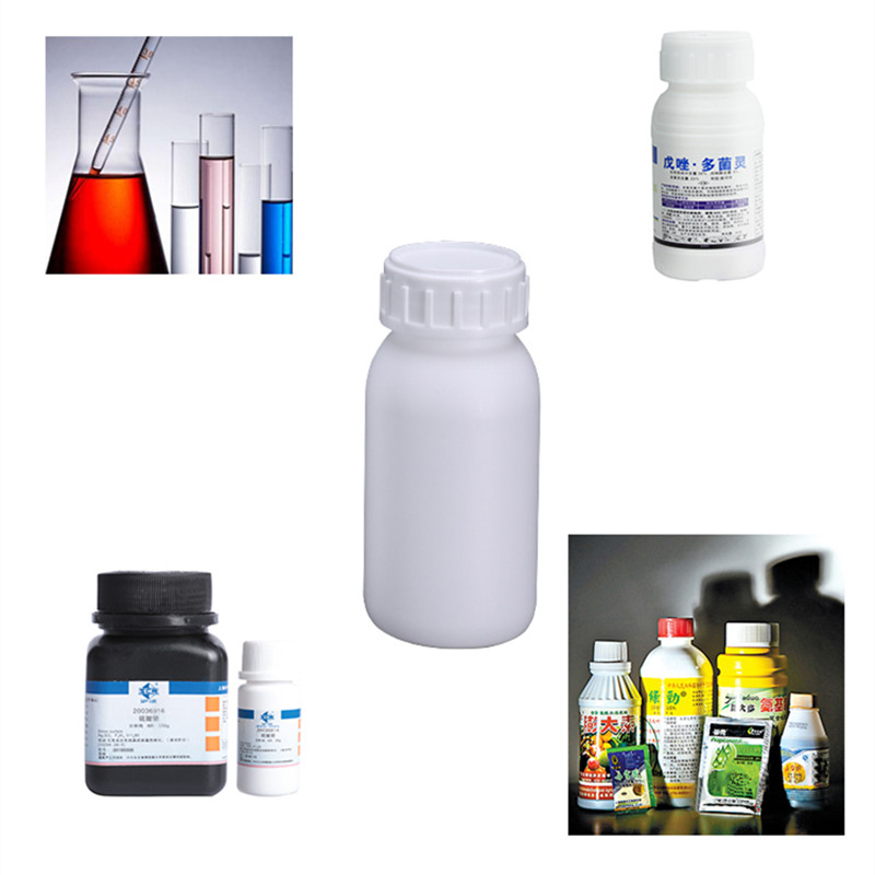 Botella vacía redonda de pesticida, botella de reactivo de Material HDPE, gruesa de alta barrera, 250ML, 500ML, 1000ML