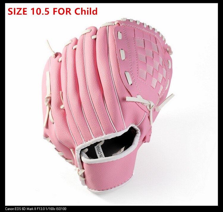 MENS CHILD YOUTH BASEBALL Glove Softball Training 10.5 11.5 12.5 INCH Left Hand base glove: Pink