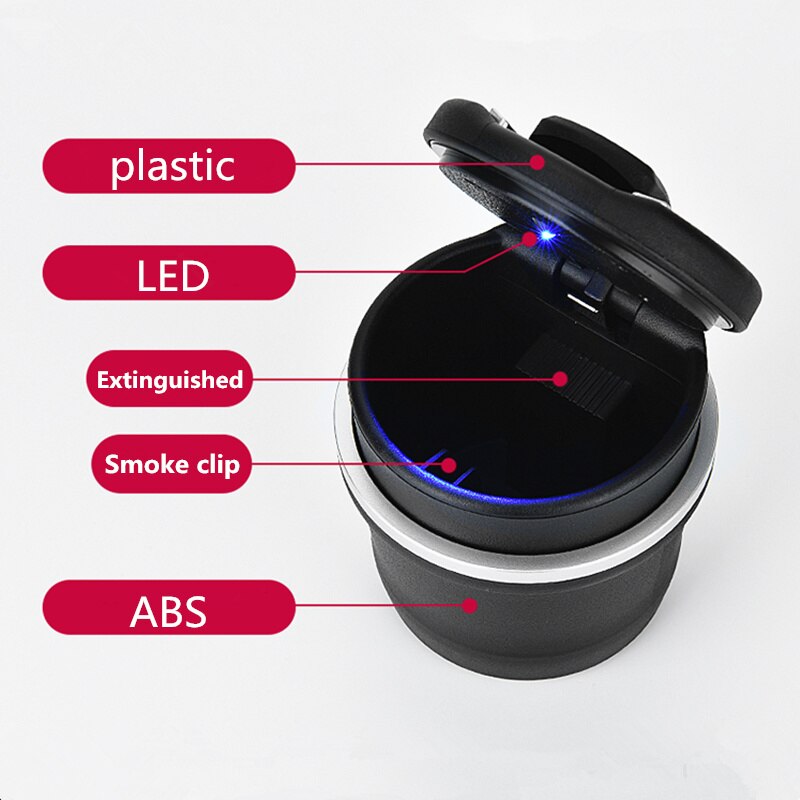 Draagbare Auto Auto Asbak Voor Renault Kangoo Dacia Scenic Megane Sandero Captur Twingo Modus Koleos