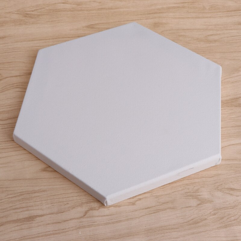 Hexagon Wood Framed Artist Blank Art Canvas Boards For Acrylic Oil Painting