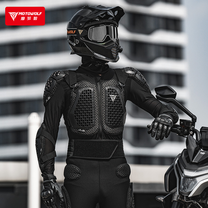MOTOWOLF Motorcycle Jacket Men Moto Body Armor Motocross Racing Jacket CE Approval Motorbike Moto Protection Gears