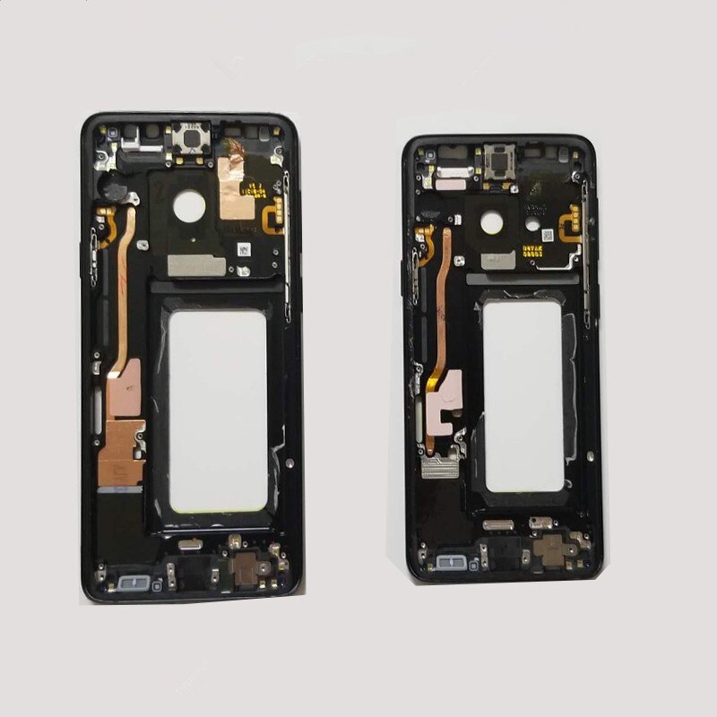 S 9 para samsung galaxy s9 g960 placa de quadro médio, placa de habitação, lcd suporte médio painel frontal moldura, substituir reparo reposição peças