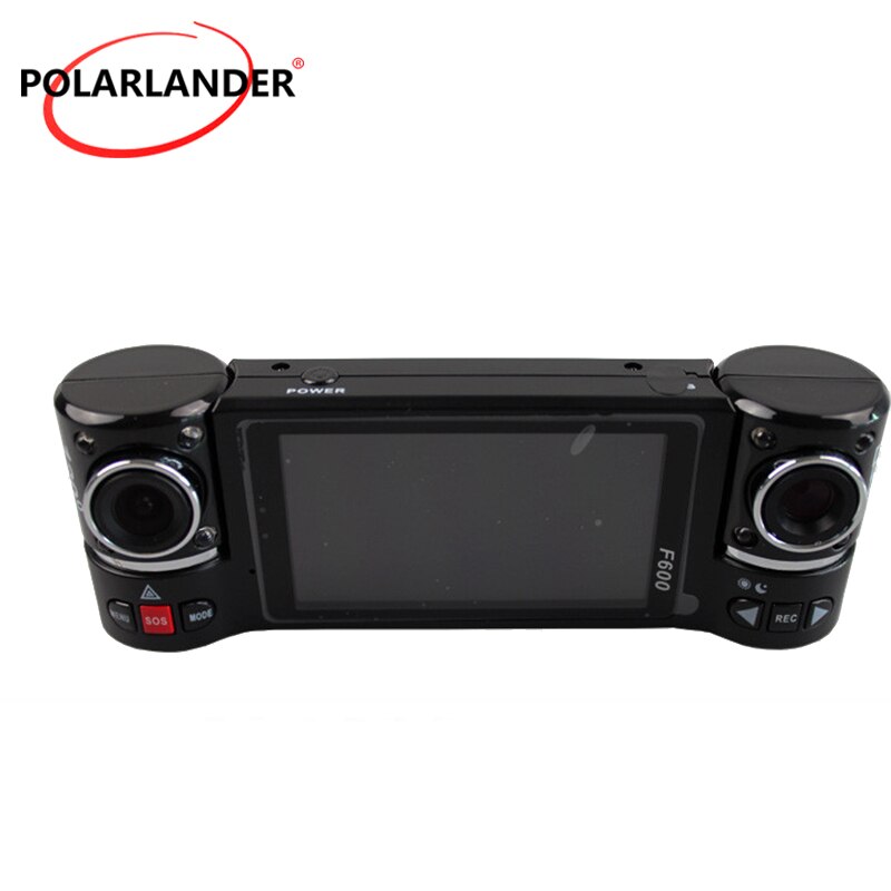 Beste prijs 2.7 inch dual camera auto dvr nachtzicht digitale videorecorder  f600 hd auto camcorder dashcam sos-knop 120 °