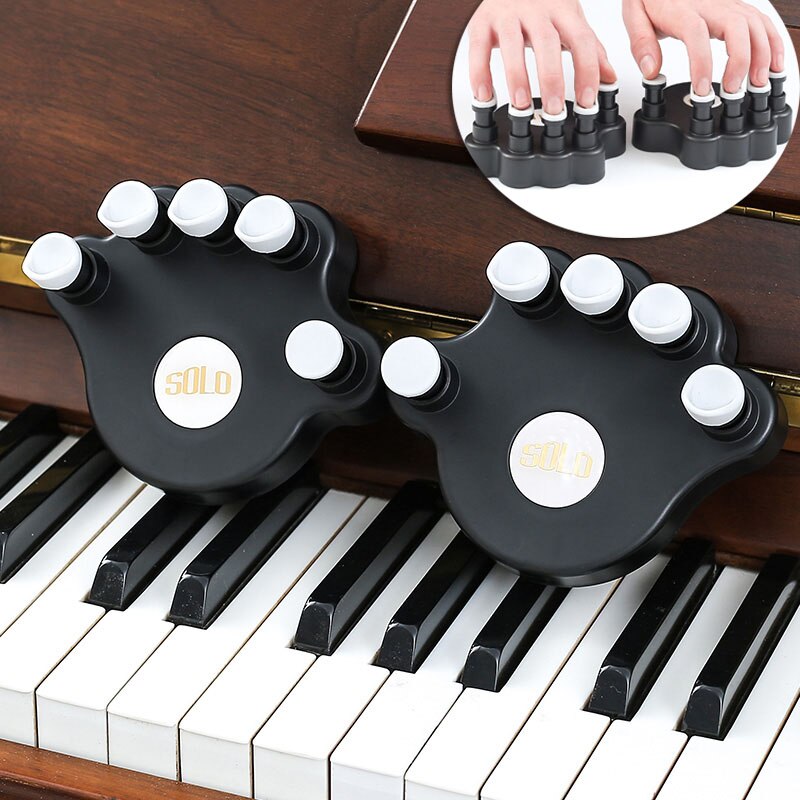 Piano Finger Training Device 1 Pair Piano Practice for Grip Stringed Instrument Accessories Fingers Grips Exerciser Trainer