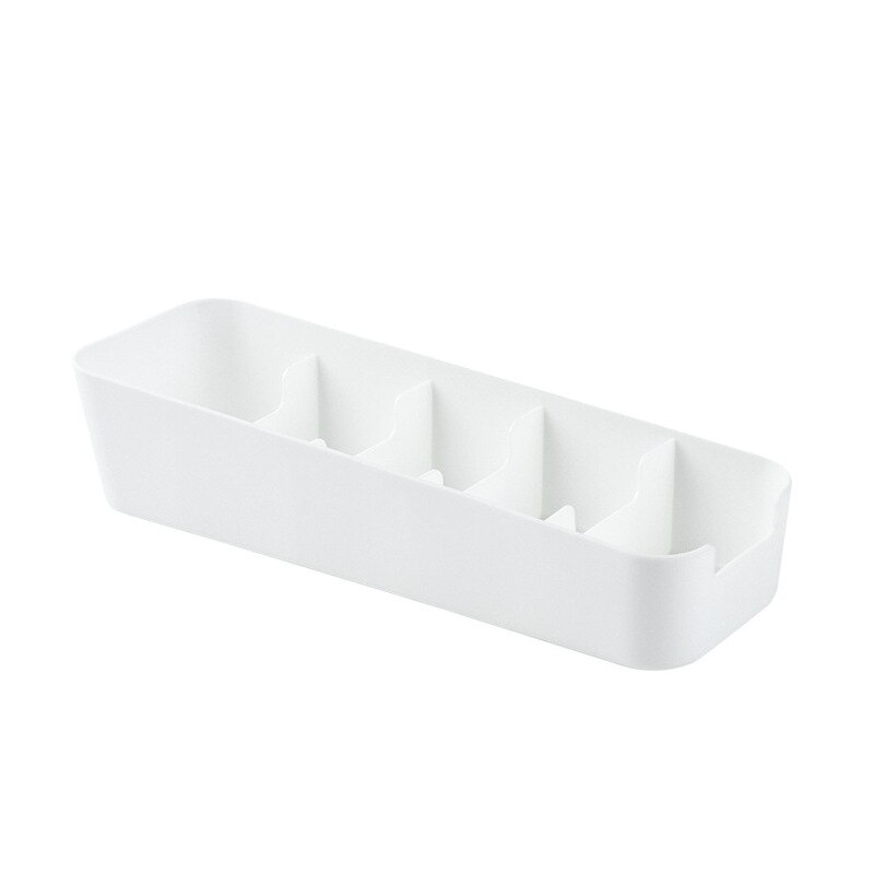 Organizador de almacenamiento de ropa interior, cajones de escritorio, cosméticos, cajas de maquillaje, organizadores de armario, cajas para sujetadores, calzoncillos, calcetines, corbatas, bufandas: 5 grids White