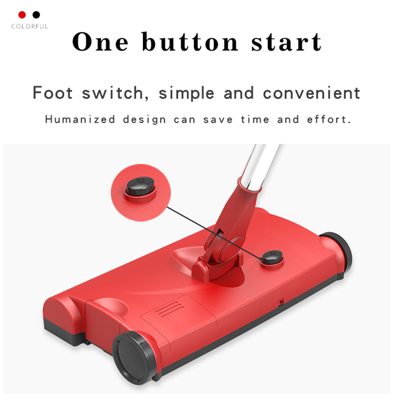 Balai électrique essuie-glace sans fil portable USB charge muet réduction du bruit tiroir boîte à poussière poignée réglable en hauteur aspirateur