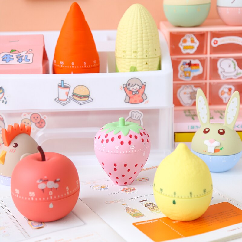Food Kitchen Cooking Timer Reminder Alarm toys For Cook Tools Accessories Animal Cooking Time Manager Stopwatch toys