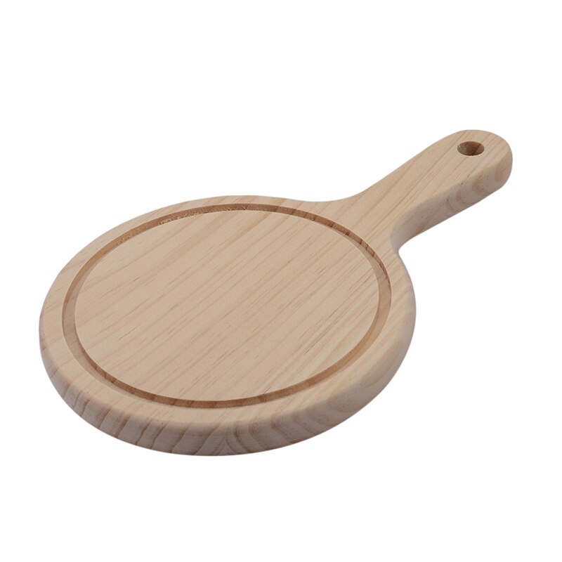 Platos redondos de madera para Pizza, bandeja para pan de Pizza de Color madera, bandeja de horno para pasteles, tabla de corte de piedra para Pizza, bandeja para hornear pasteles, herramienta