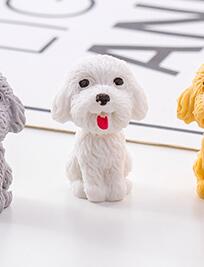 Nette Karikatur Teddy hund bleistift radiergummi Kreative Teddy Hund Schüler Bleistift Schreiben Zeichnung Korrektur Radiergummi Art Bleistift kappe: Gelb