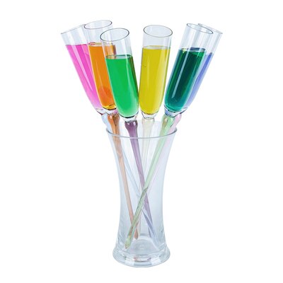 6 Pcs Colour Goblet Beach Cup Bar Wedding Glasses KTV Party Champagne Cocktail Wine Glass Nmd Verre Thule Tumbler Chalice Doom: L glass