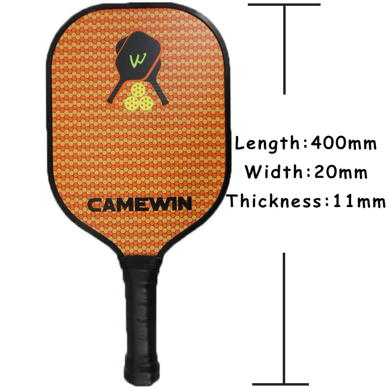 CAMEWIN Pickleball Paddel Tennis Schläger Fiberglas Schlagen Schläger Waben schlagen Mit Schläger Tragen Tasche Einzigen Gruppe draussen Sport