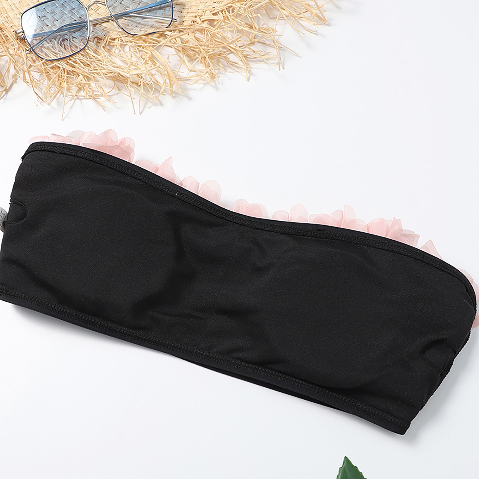 40 # kobiety seksowny zasznurować bikini wysokiej piersi dwuczęściowy strój kąpielowy Monokini wyściełane brazylijskie stroje kąpielowe bikini bez ramiączek меженские