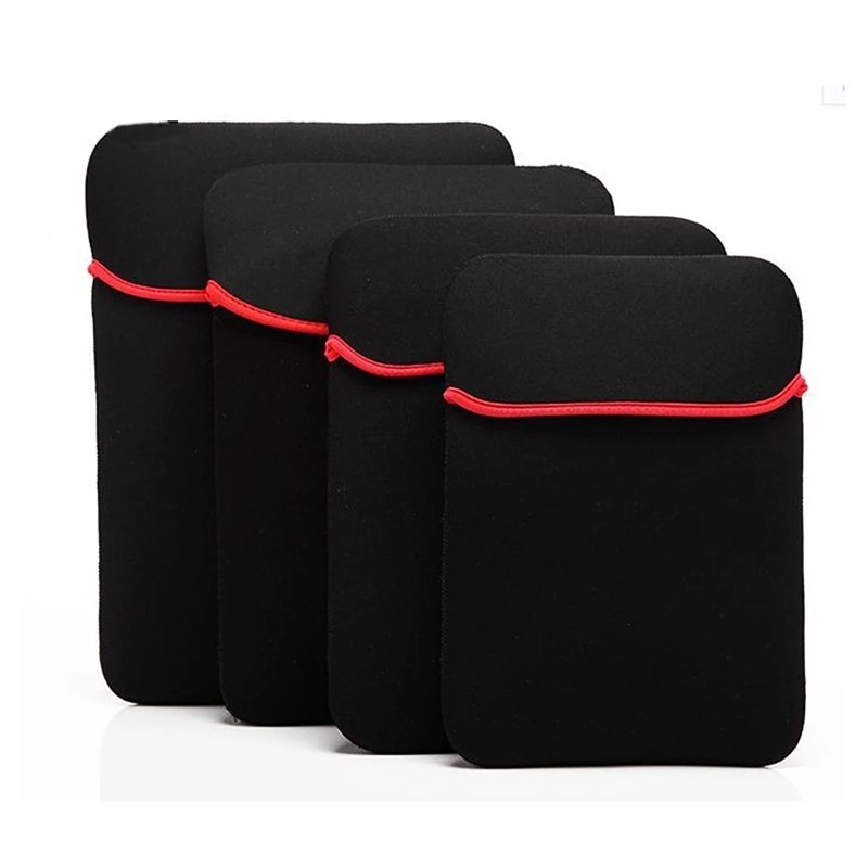 Universal Black Pouch Sleeve Soft Laptop Bag Case Voor Android Tablet Pc 7 "8" 9 "9.7" 10 "12" 13 "14" 15 "Inch Muismat Stijl