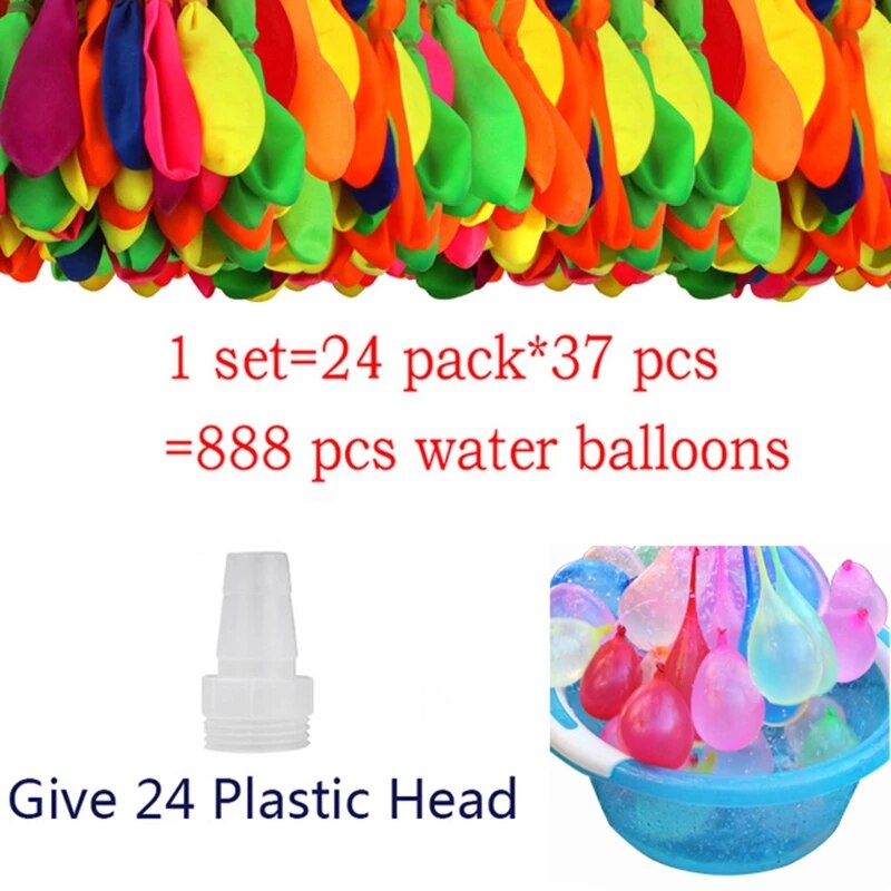 888Pcs Water Bommen Ballonnen Quick Fill Magic Ballon Outdoor Speelgoed Voor Kinderen Water Games Zomer Beach Ball Party Kinderen Speelgoed