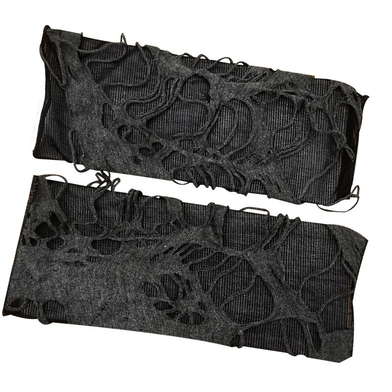 Gants noirs de clochard d&#39;halloween, gants noirs Punk, accessoires de vêtements de Cosplay