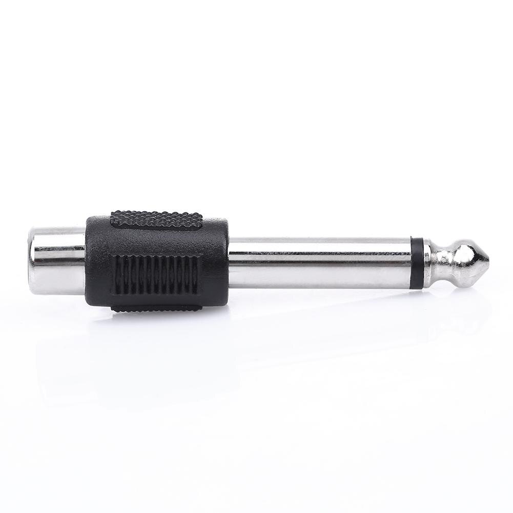Adaptadores de Audio RCA/AV hembra a macho, 6,35mm, 1/4 pulgadas, 4 Uds.