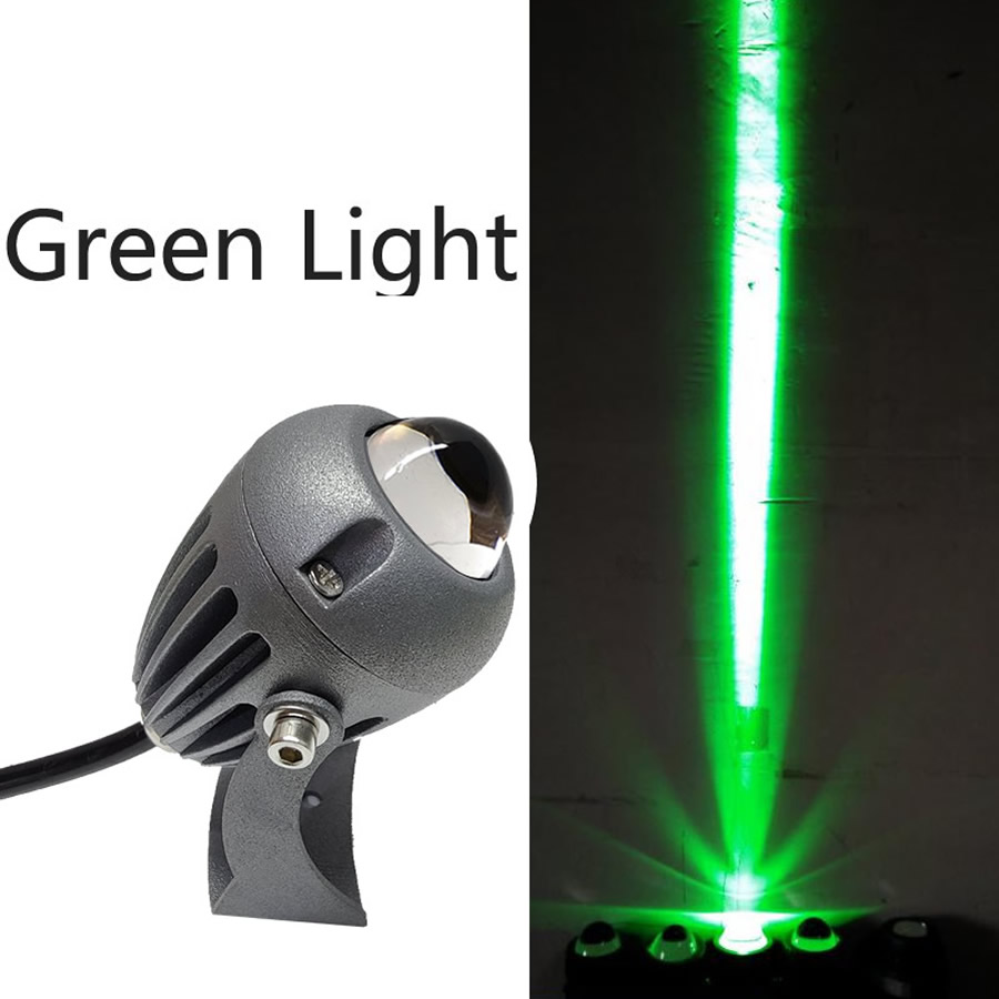 Outdoor LED Wall spotlight 9W 12W 220V Landscape Lighting Green Red Blue Wall light IP66 Waterproof one beam lights: Yellow / green