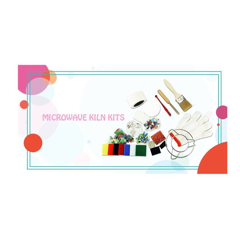 2items/set Microwave Kiln Kit Glass Fusing Kit DIY Jewelry Art