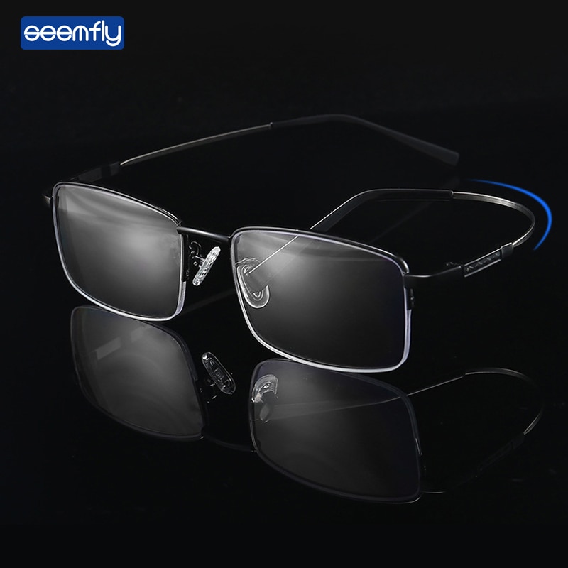 Seemfly Clear Vision Glasses Smart Zoom Progressive Multi-focus Eyewear Ultralight Glasses Portable Presbyopic Magnification