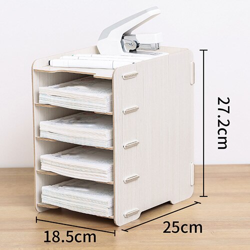 Support de rangement en bois pour CD, présentoir pour fichiers vidéo DVD, boîte de rangement pour CD: 7