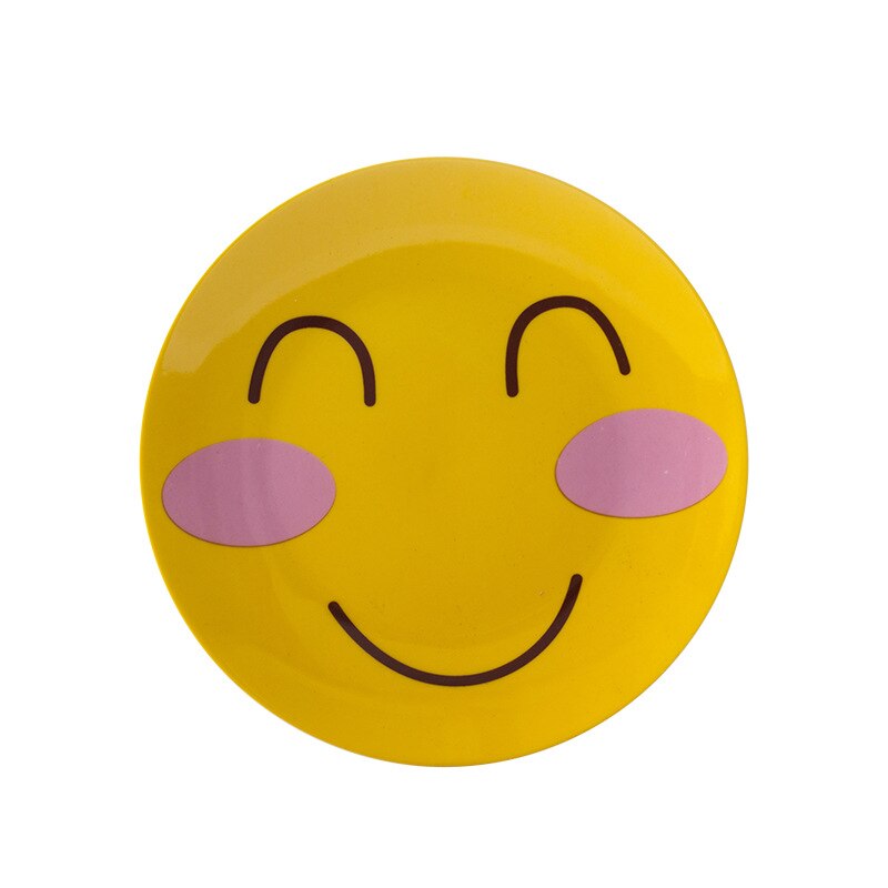 8 Inch Ceramic Plate Set Cute Cartoon Salad Plate Dessert Snacks Fruit Dishes Children Breakfast Dish Tableware: style C