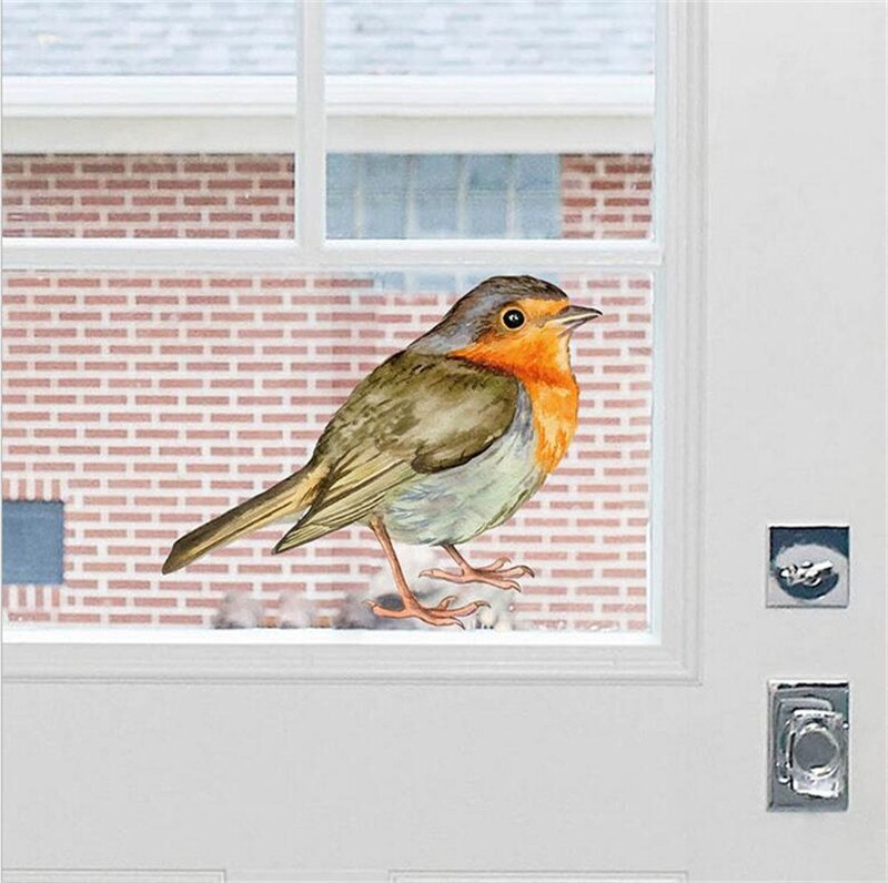 Vivid bird Wall Sticker declas living room bedroom decorations wallpaper Mural stickers