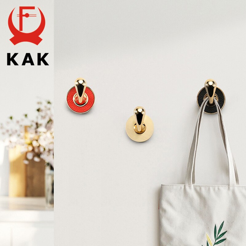 Kak zink legering guld sort tøj knage bøjler væg krog frakke taske hat hænge kroge badeværelse køkken stativer væg hardware