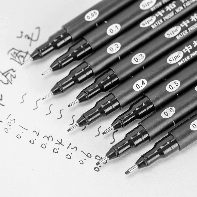 1pc koukkulinjaa kynätaide tussit kynät piirustussetti lapsille maalauskoulu taidetarvikkeet liner korealaiset paperitavarat