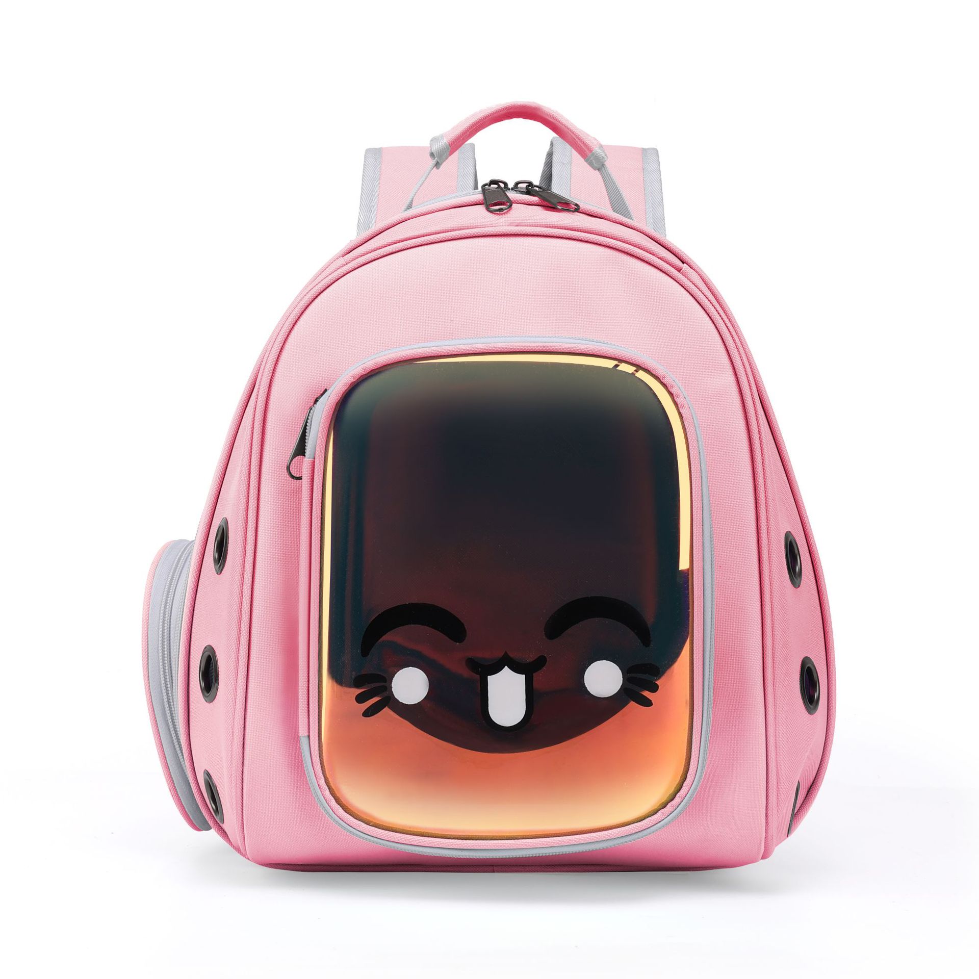 Pet Carrier Bags Astronaut Space Capsule Backpack For Cats Small Dogs Portable Doggie Kitten Cat Travel Bag Outdoor Puppy: Pink