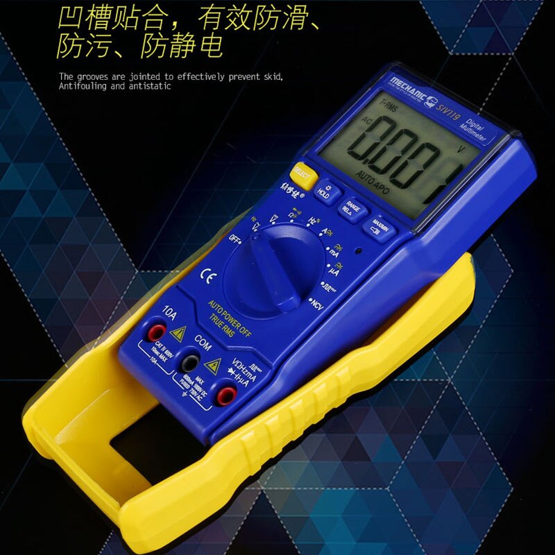 Monteur SIV119 Professionele Multifunctionele Digitale Multimeter Amperemeter Draagbare Hoge Precisie Auto Range Meetinstrument