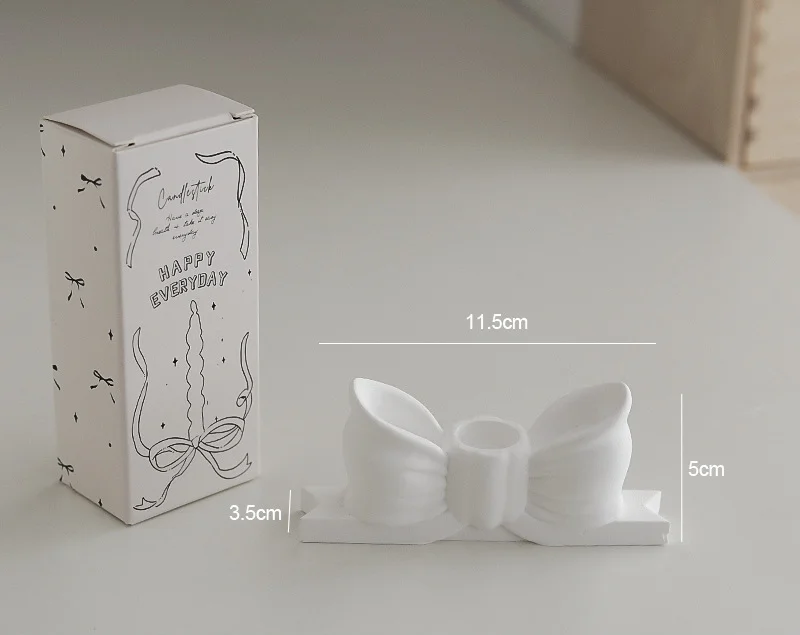 Ins Stijl Gips Boog Kaarshouder Lange Kaars Kandelaar Bruiloft Verjaardag Kandelaar Feest Huisdecoratie Foto Rekwisieten: WHITE