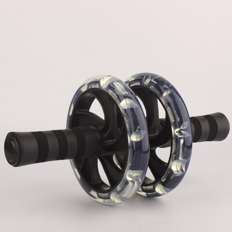 Silent Power Roller AB Rollers Indoor Fitness Equipment Abinal Muscle Exercise Equipment Transparent Double Wheels