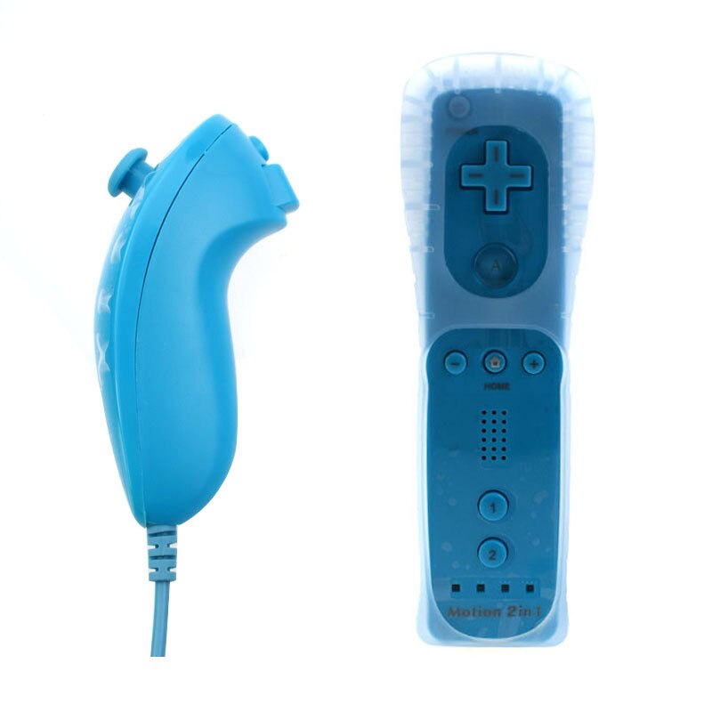 Nunchuk 2 en 1 con Motion Plus para Nintendo Wii, mando a distancia