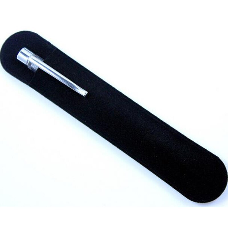 50 stk. sort oval fløjlspung pung fløjlpose pen kasse pen taske ruskind pen ærme til skole og kontor