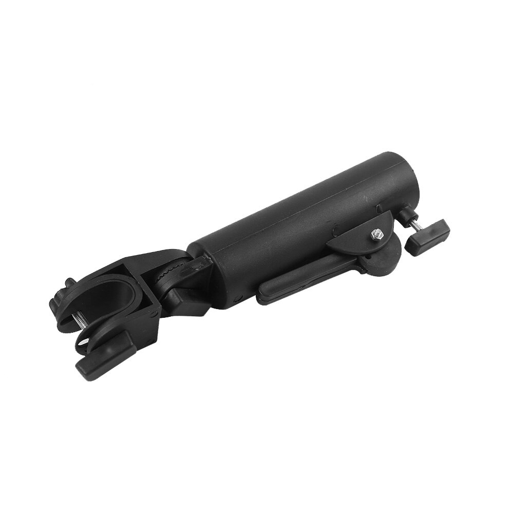 Golf Cart Umbrella Holder Black Double Lock Connector Stand for Outdoor Trolley Baby Pram Wheelchair Universal Accessory